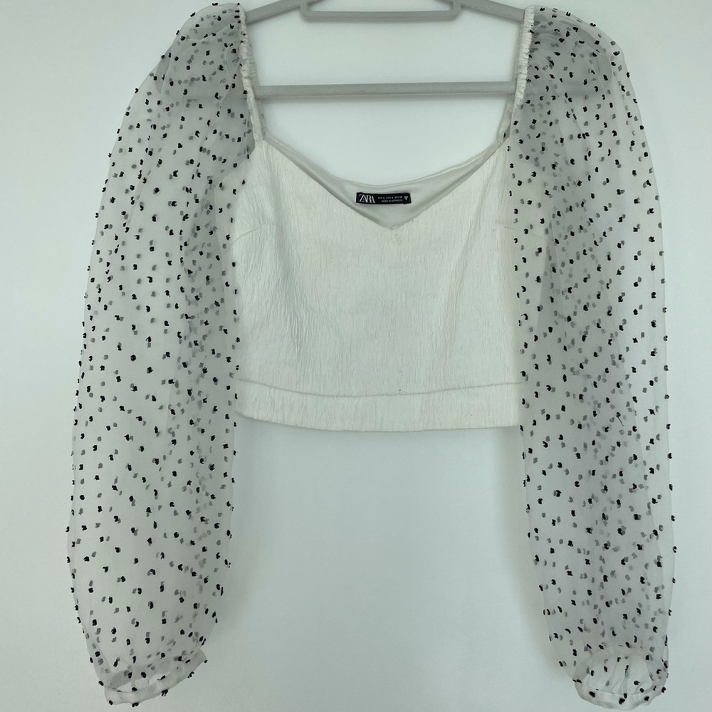 Zara organza shirt